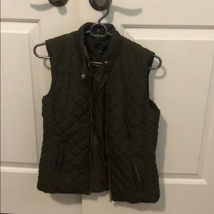 Olive green vest